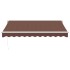 Toldo retráctil manual marrón 300x250