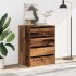 Cajonera de esquina madera de ingeniería envejecido 60x41x76
