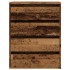 Cajonera de esquina madera de ingeniería envejecido 60x41x76