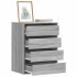 Cajonera de esquina madera ingeniería gris Sonoma 60x41x76