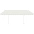 Toldo retráctil automático con postes crema 4,5x3