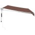 Toldo retráctil automático marrón 350x250