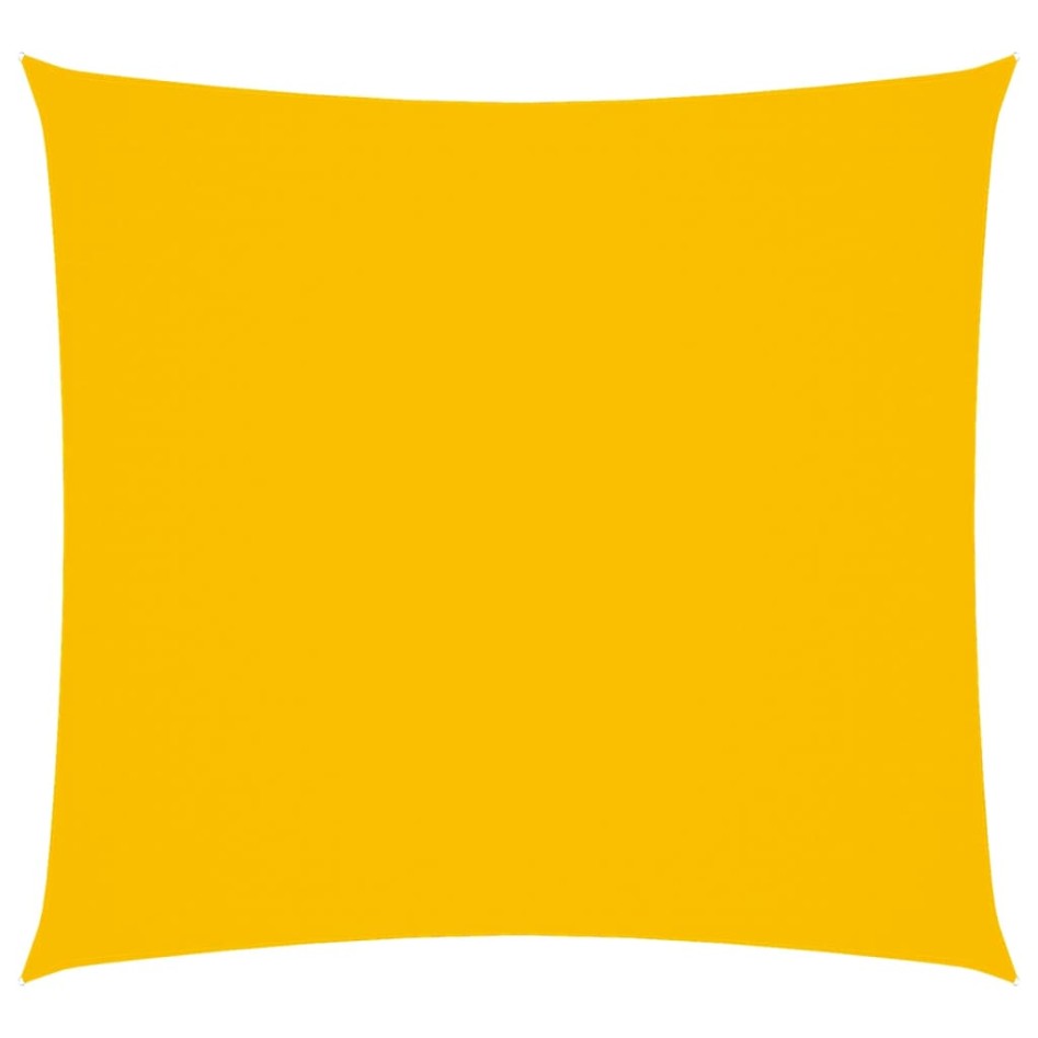 Toldo de vela cuadrado tela Oxford amarillo 7x7