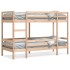 Litera de madera maciza de pino 75x190