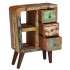 Aparador de madera maciza reciclada 55x30x80