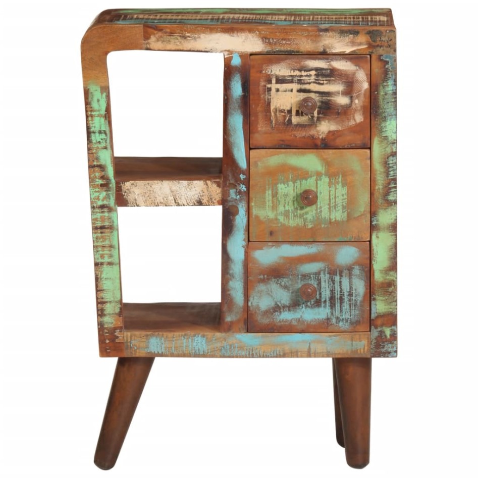 Aparador de madera maciza reciclada 55x30x80