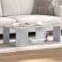 Mesa de centro madera de ingeniería gris hormigón 89,5x48x30