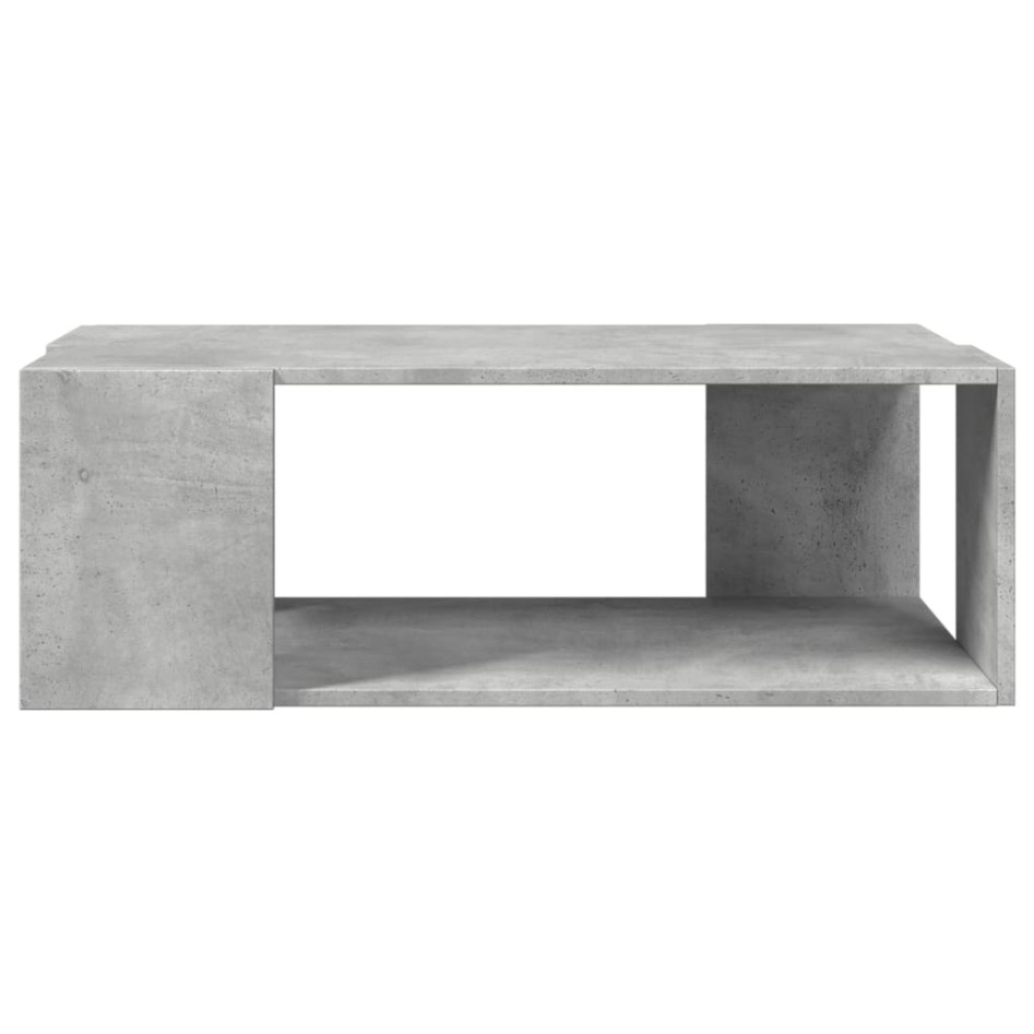 Mesa de centro madera de ingeniería gris hormigón 89,5x48x30