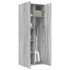 Aparador alto madera de ingeniería gris Sonoma 70x42,5x185