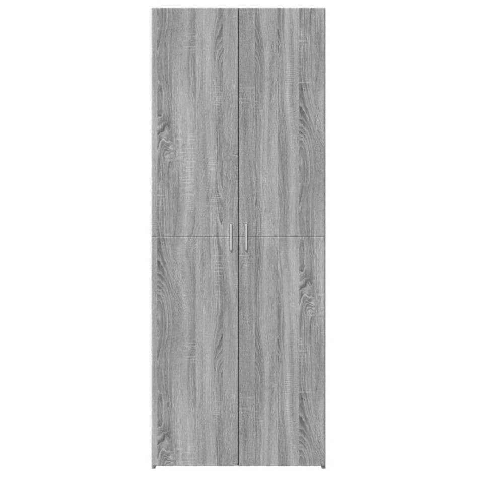 Aparador alto madera de ingeniería gris Sonoma 70x42,5x185