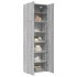 Aparador alto madera de ingeniería gris Sonoma 80x42,5x249