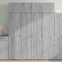 Aparador de madera de ingeniería gris Sonoma 80x42,5x185