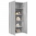 Aparador de madera de ingeniería gris Sonoma 80x42,5x185