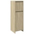 Armario de baño madera contrachapada color roble 30x30x95