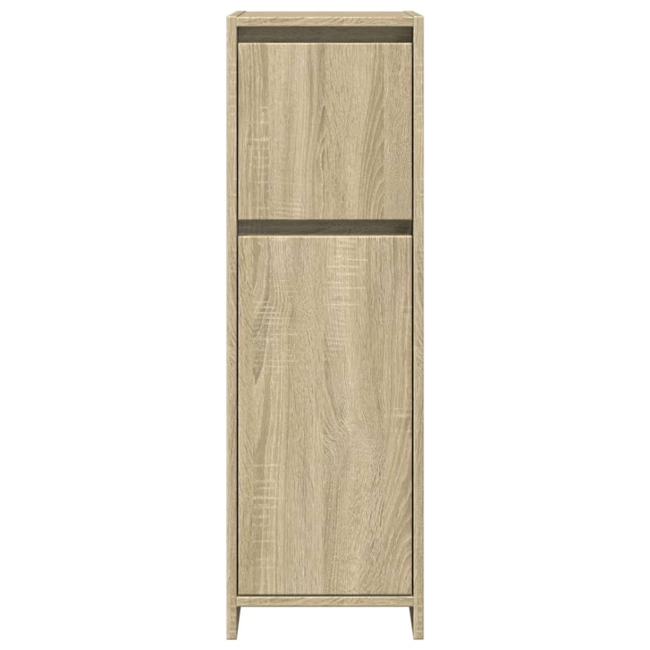 Armario de baño madera contrachapada color roble 30x30x95