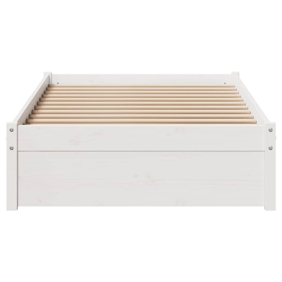 Estructura cama sin colchón madera maciza pino blanca