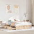 Estructura de cama sin colchón madera maciza de pino 120x190