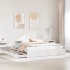 Estructura de cama sin colchón madera maciza blanca 200x200