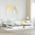 Sofá cama nido con cajones sin colchón blanco 90x190