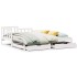 Sofá cama nido con cajones sin colchón blanco 90x190