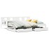 Sofá cama nido con cajones sin colchón blanco 90x190