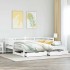 Sofá cama nido con cajones sin colchón blanco 90x200
