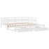 Sofá cama nido con cajones sin colchón blanco 90x200