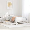 Estructura cama sin colchón madera maciza pino blanca 100x200cm