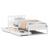Estructura cama sin colchón madera maciza pino blanca