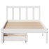 Estructura cama sin colchón madera maciza pino blanca