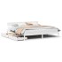 Cama sin colchón madera maciza de pino blanca 180x200