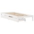 Estructura cama con cajones madera maciza pino blanca 90x190