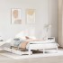 Estructura de cama con cajones madera de pino blanca 140x200