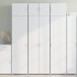 Armario de madera de ingeniería blanco 70x42,5x225