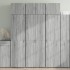 Armario de madera ingeniería gris Sonoma 70x42,5x225