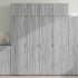 Armario de madera ingeniería gris Sonoma 80x42,5x225