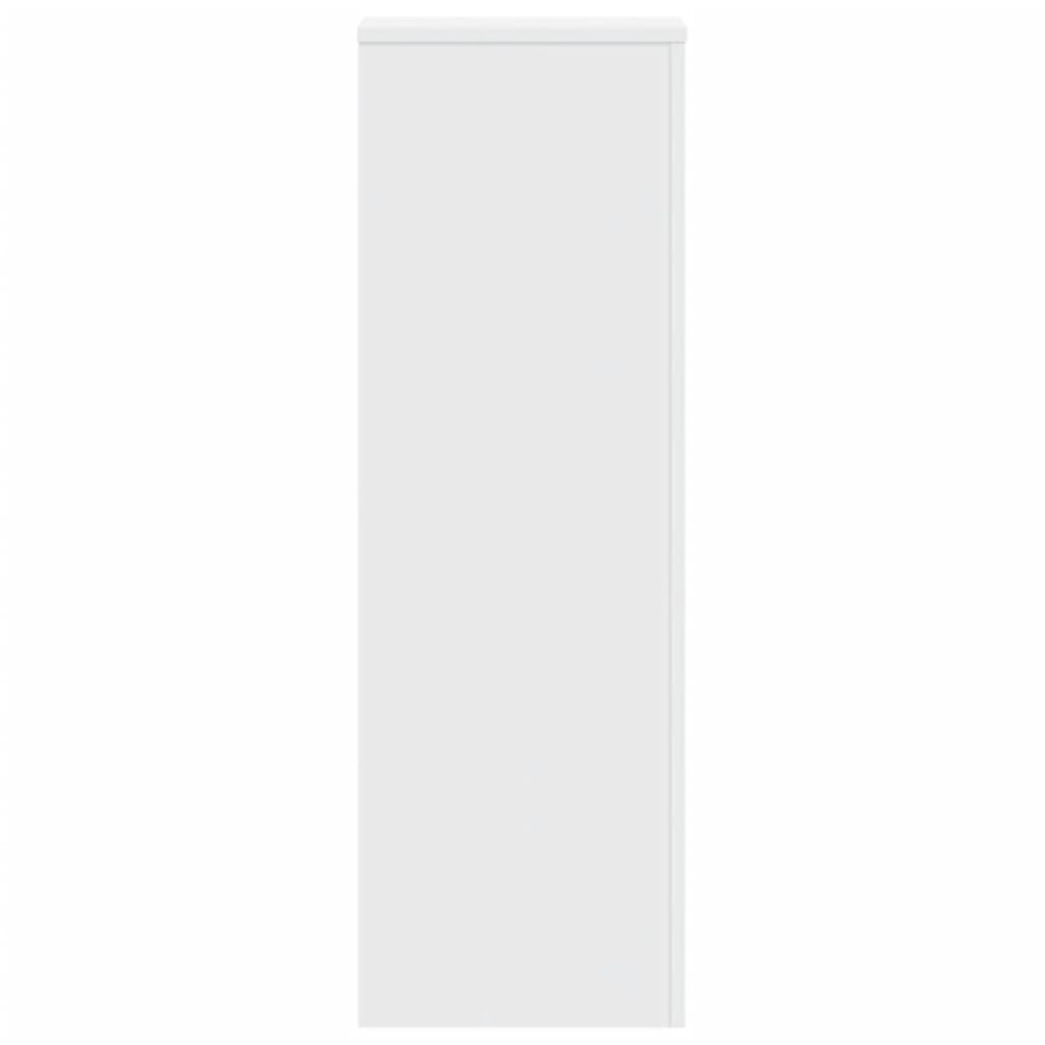 Soportes para plantas madera de ingeniería blanco 33x33x100