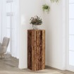 Soportes de plantas madera ingeniería envejecida 33x33x100 cm