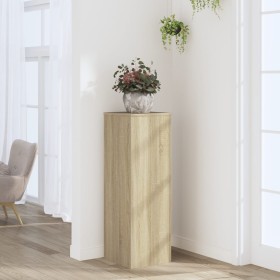 Soportes de plantas madera ingeniería roble Sonoma 33x33x100