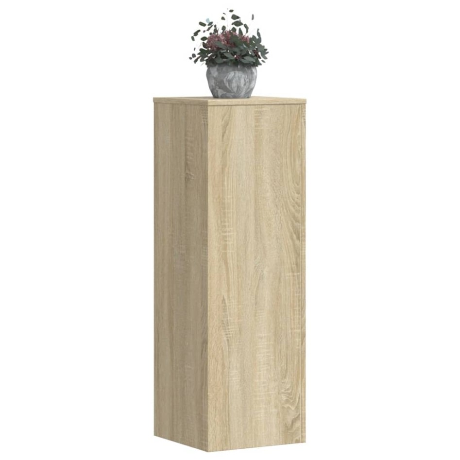 Soportes de plantas madera ingeniería roble Sonoma 33x33x100