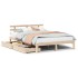 Estructura cama con cajones madera de pino maciza 140x200