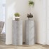 Soportes de plantas 2 uds madera gris hormigón 25x25x80
