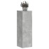 Soportes de plantas 2 uds madera gris hormigón 25x25x80