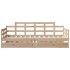 Sofá cama con cajones madera maciza de pino 80x200