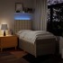 Cama box spring con colchón tela color crema 90x200