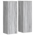 Soportes para plantas 2 uds madera gris Sonoma 33x33x100