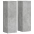 Soportes para plantas 2 uds madera gris hormigón 33x33x100