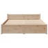 Estructura de cama sin colchón madera de pino blanco 150x200