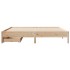 Estructura de cama sin colchón madera maciza de pino 180x200