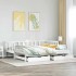 Sofá cama nido con cajones sin colchón blanco 90x200